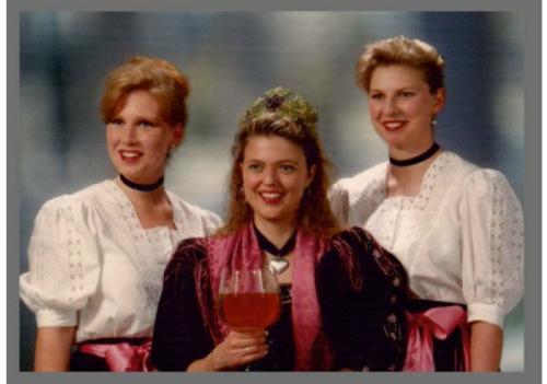 1995/96 Weinkönigin Anja, Prinzessinnen Katrin & Martina