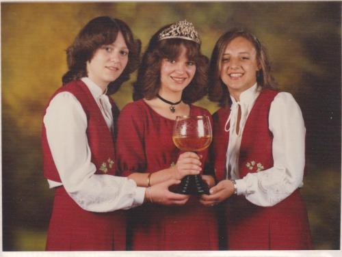1982/82 Weinkönigin Simone, Prinzessinnen Silvia & Andrea